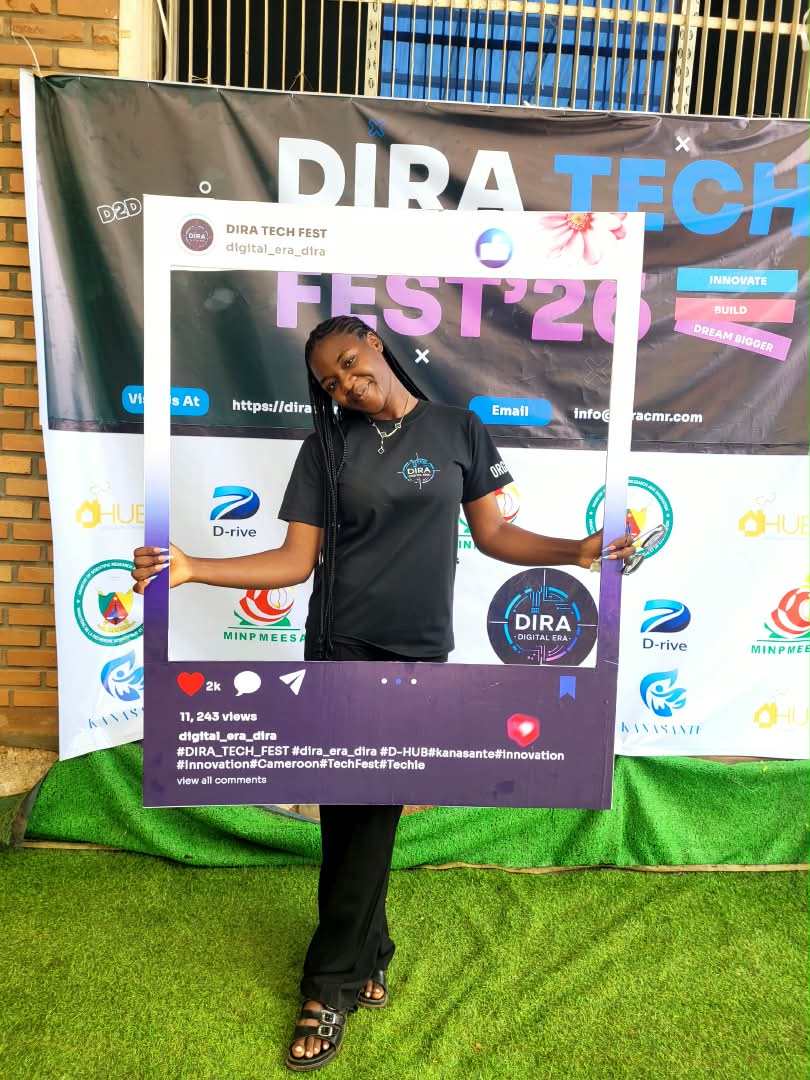 DIRA Tech Fest 2026 training participant during Day 1 at LTC Hall Bamenda